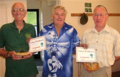 Bernard Slingsby and Keith Leonard both won commended certificates